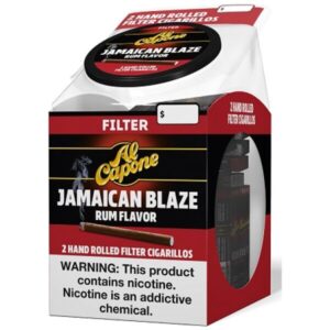 Al Capone 2pk Filter Tip Cigarillos Jamaican Blaze