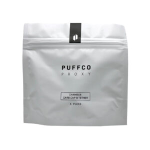 Puffco Proxy Chamber Carb Cap & Tether 4pk Black