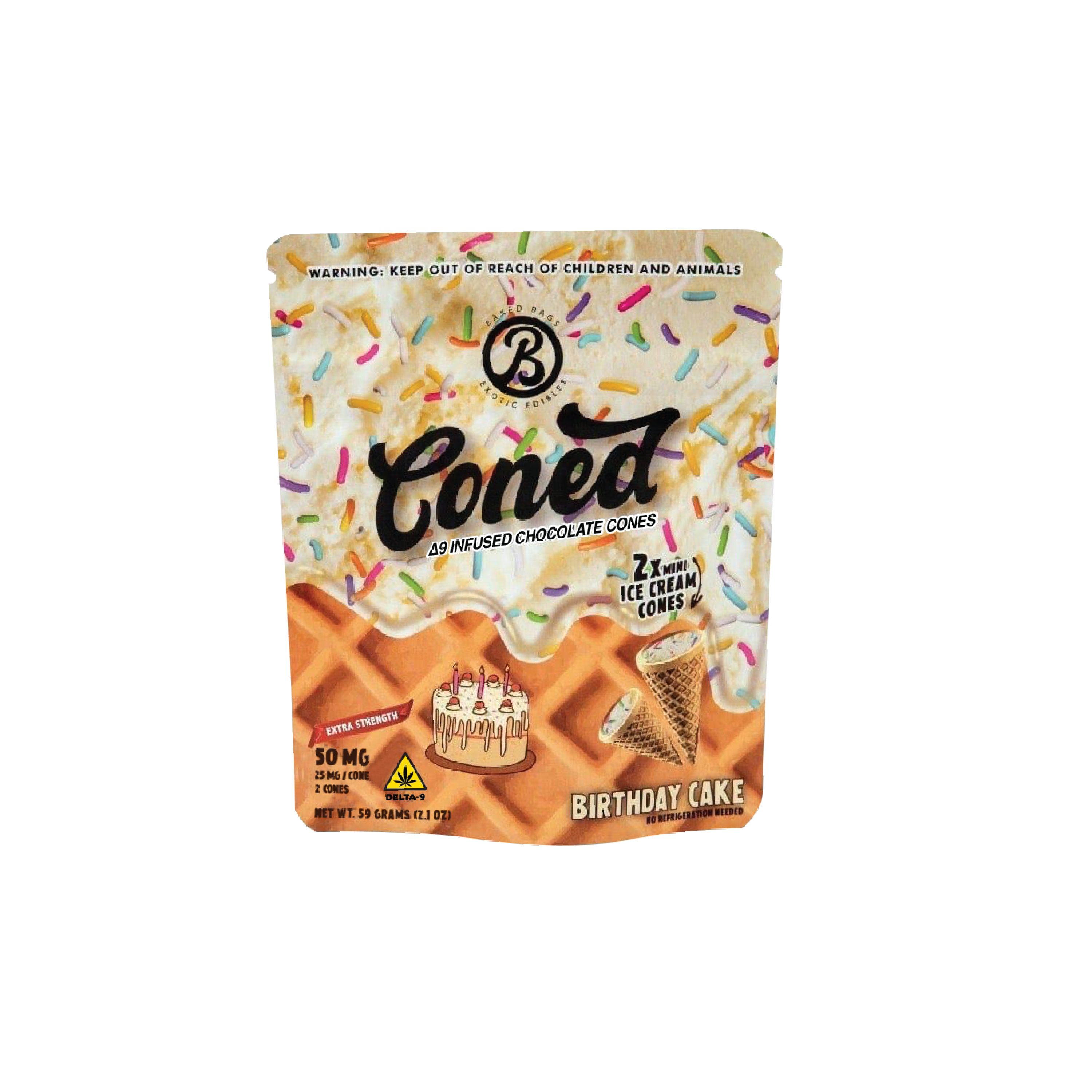 D9 Infused cones By Baked Bags - Image 4